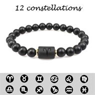 96 glasperler med stjernetegn og symboler til armbånd